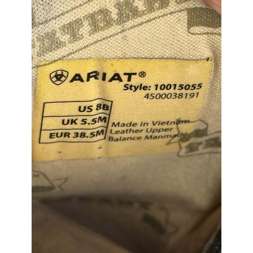 Ariat Fatbaby Pink RealTree Camo Western Boots Brown Leather 10015055 Womens 8B - Picture 7 of 7